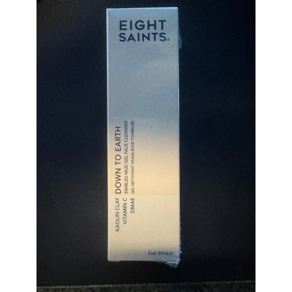 New Eight‎ Saints Down to Earth Swirled Mud Gel Face Cleanser Kaolin Clay 2 oz!